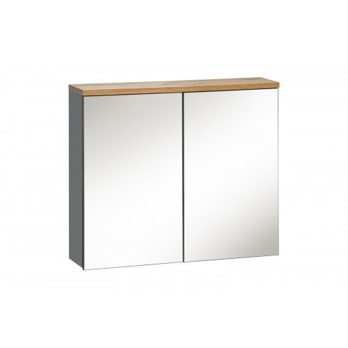 Spiegelschrank Wandschrank Badezimmerschrank mit Spiegel 80 cm Bad von Xl Moebel