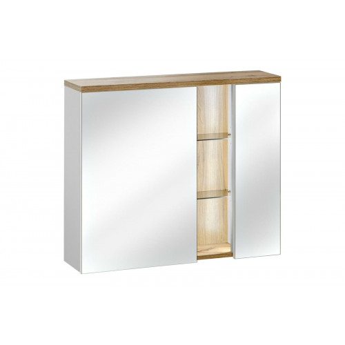 Spiegelschrank Wandschrank Badezimmerschrank mit Spiegel 80 cm LED Spiegelschrank Wandschrank Badezimmerschrank mit Spiegel 80 cm LED von Xl Moebel