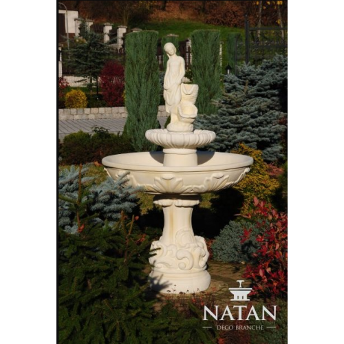 Springbrunnen Froschbrunnen Brunnen Steinbrunnen Gartenbrunnen Fontaine 165cm von Xl Moebel