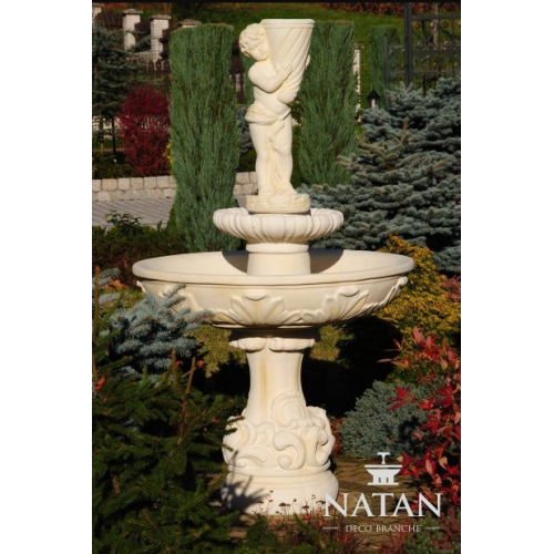 Springbrunnen Froschbrunnen Brunnen Steinbrunnen Gartenbrunnen Fontaine 170cm von Xl Moebel