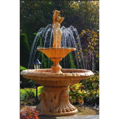 Springbrunnen Garten Teich Brunnen 215cm Steinbrunnen Gartenbrunnen Fontaine Neu von Xl Moebel