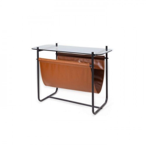 Stilvoll Beistelltisch Mit Glasplatte Braun Farbe möbel für Wohnzimmer von Xl Moebel