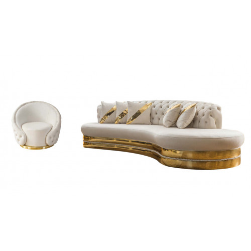 Stilvolle Chesterfield Couchgarnitur Designer Wohnzimmer Set 3-Sitzer Stilvolle Chesterfield Couchgarnitur Designer Wohnzimmer Set 3-Sitzer von Xl Moebel