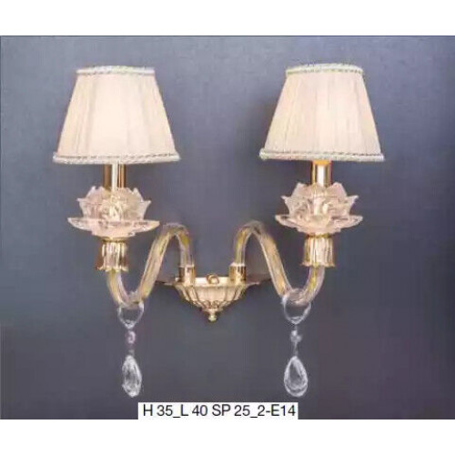 Stilvolle Wandlampe Klassische Wandlampe in Gold luxuriöser Kronleuchter von Xl Moebel