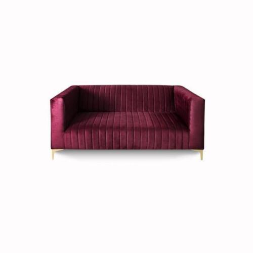 Stilvolles mega-bequemes 2-Sitzer-Sofa in Lila wird zu einem hellen Akzent in Ihrem Interieur von Xl Moebel