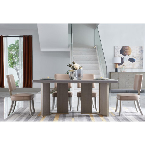 Stuhl 6x Stühle Gruppe Set Wohn - Esszimmer Garnitur Holz Lehn Leder Textil Neu von Xl Moebel