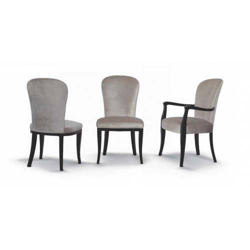 Stuhl ohne Armlehnen Esszimmerstuhl Küchenstuhl Holz Grau Stoff Stuhl ohne Armlehnen Esszimmerstuhl Küchenstuhl Holz Grau Stoff von Xl Moebel