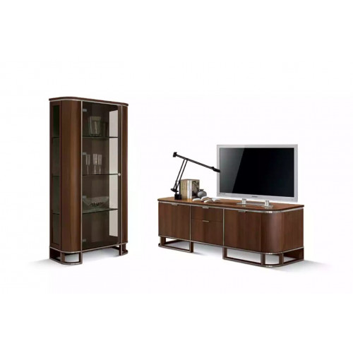 TV Ständer Fernseher Wand Wohnwand Lowboard Braun Hochglanz Vitrine TV Ständer Fernseher Wand Wohnwand Lowboard Braun Hochglanz Vitrine von Xl Moebel