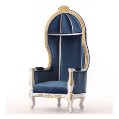 Thron Sessel Königlicher Polster Chesterfield Samt 1 Sitzer Antik Stil Stühle von Xl Moebel