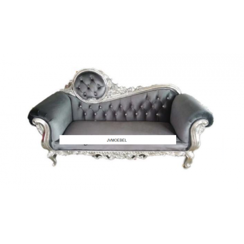 Thron Sessel Königlicher Polster Chesterfield Samt 2 Sitzer Antik Stil Stühle von Xl Moebel