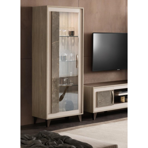 Vitrine Glasschrank Regal Bücherschrank Wohnwand Schrank Möbel Regale Wohnzimmer von Xl Moebel