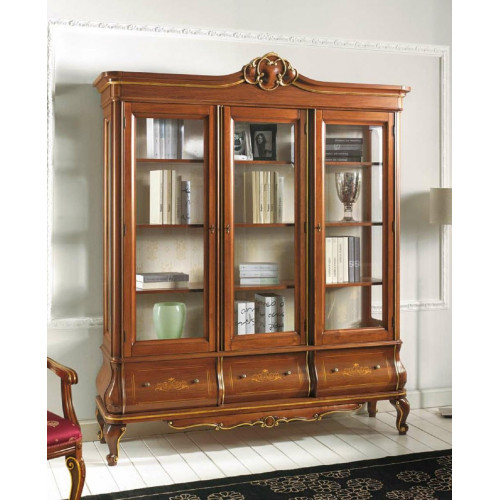 Vitrine Schrank Bücher Regal Anrichte Klassische Italienische Möbel Regale Holz von Xl Moebel
