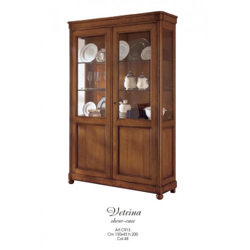 Vitrine Schrank Vitrinen Wohnzimmer Schränke Anrichte Italienische Möbel Holz Vitrine Schrank Vitrinen Wohnzimmer Schränke Anrichte Italienische Möbel Holz von Xl Moebel