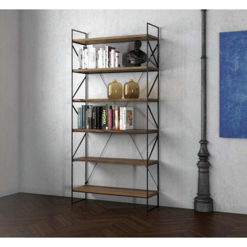 Wandregal Moderner Bücherschrank Wohnzimmer Regal Designer Holzmöbel von Xl Moebel