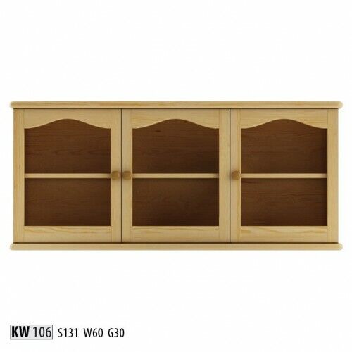Wandschrank Hängeschrank Ablageschrank Küche Bad Vollholz Möbel Echtholz Vitrine von Xl Moebel
