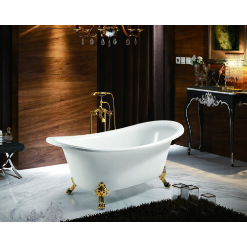 Wanne Standbadewanne Freistehende Badewanne Modern Gold Weiß Oval Wanne Standbadewanne Freistehende Badewanne Modern Gold Weiß Oval von Xl Moebel