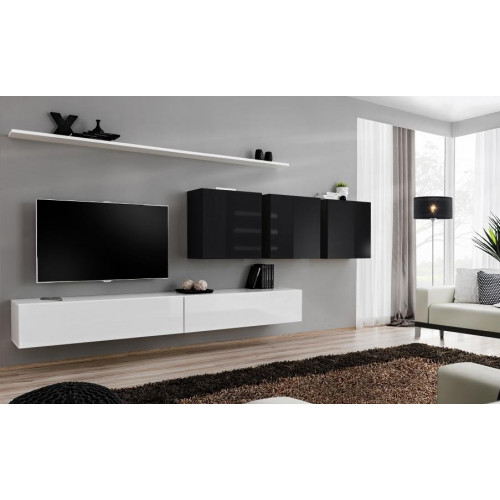 Weiß Wohnwand 2x TV-Ständer Sideboard Wohnzimmermöbel Wandschrank Designer von Xl Moebel