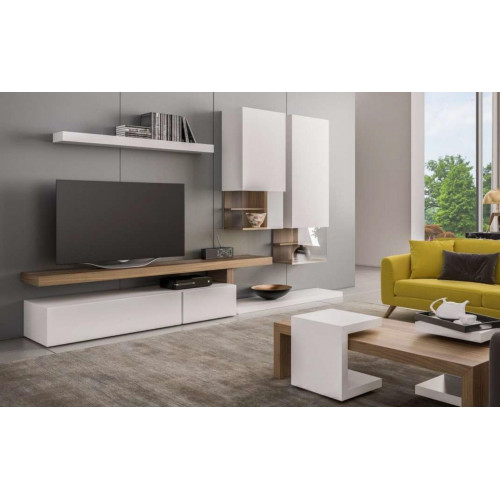 Weiße Wohnwand Möbel Moderne Hängeschränke Wandregale TV-Ständer Sideboard Weiße Wohnwand Möbel Moderne Hängeschränke Wandregale TV-Ständer Sideboard von Xl Moebel