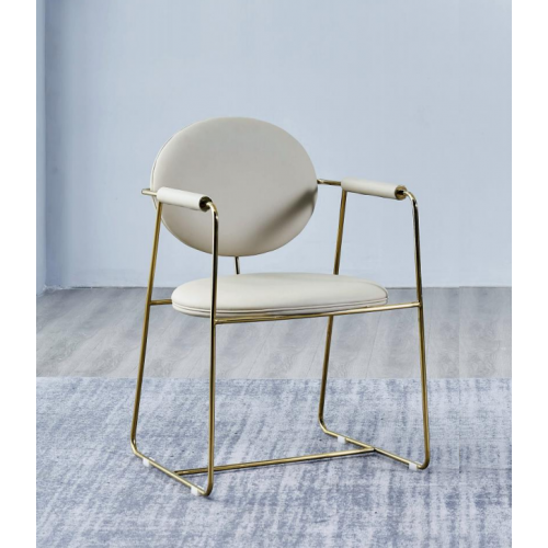 Weißer Esszimmer Stuhl Designer Edelstahlstuhl Einsitzer Moderne Möbel von Xl Moebel