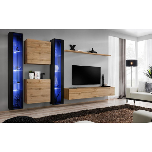 Wohnmöbel Komplett Wohnwand Schrank Wandschrank Set Hänge Vitrine Einrichtung von Xl Moebel