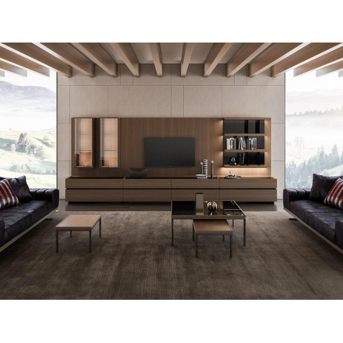 Wohnwand Wohnzimmer TV-Ständer Komplett Wandschrank TV Rahmen Holzmöbel von Xl Moebel