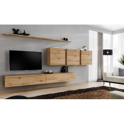 Wohnwand Wohnzimmer Wandschrank Schrank Sideboard Designer Holzmöbel Braun Wohnwand Wohnzimmer Wandschrank Schrank Sideboard Designer Holzmöbel Braun von Xl Moebel