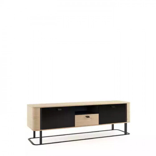 Wohnwand rtv Sideboard TV Ständer niedrige Seite Wohnwände Holz Metall von Xl Moebel