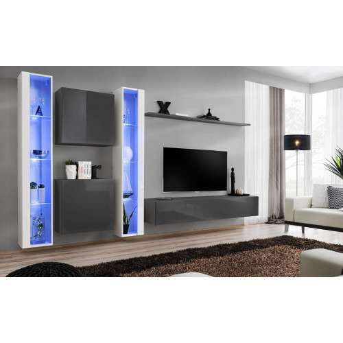 Wohnzimmer Einrichtung Grau Wandschrank Hänge Vitrine Luxus Einrichtung Modern Wohnzimmer Einrichtung Grau Wandschrank Hänge Vitrine Luxus Einrichtung Modern von Xl Moebel