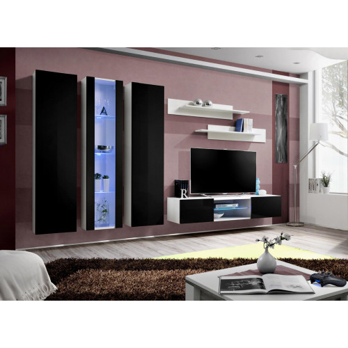 Wohnzimmer Einrichtung TV-Ständer Hänge Vitrine Luxus Wandschrank Neu von Xl Moebel