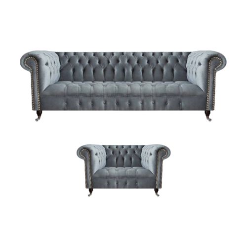 Wohnzimmer Komplett Dreisitzer Sofa Couch Sessel Luxus Einrichtung Chesterfield Wohnzimmer Komplett Dreisitzer Sofa Couch Sessel Luxus Einrichtung Chesterfield von Xl Moebel