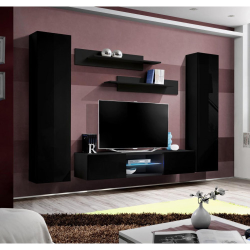 Wohnzimmer Komplett Wohnwand Wandschrank TV-Ständer Holz Designer Wandregal Wohnzimmer Komplett Wohnwand Wandschrank TV-Ständer Holz Designer Wandregal von Xl Moebel