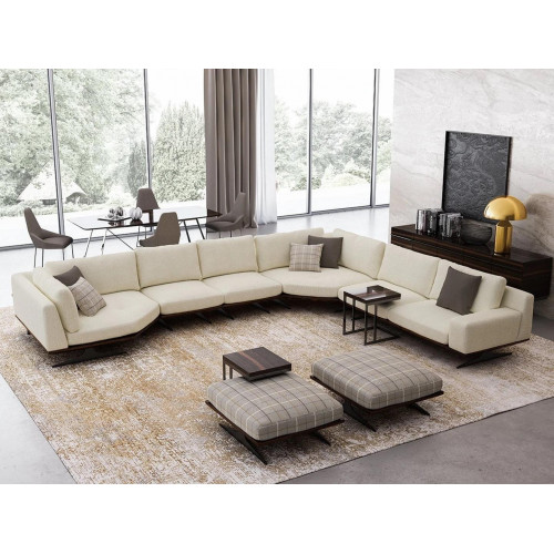 Wohnzimmer Set 5tlg Ecksofa L Form 2x Hocker Garnitur Design 2x Beistelltisch Wohnzimmer Set 5tlg Ecksofa L Form 2x Hocker Garnitur Design 2x Beistelltisch von Xl Moebel