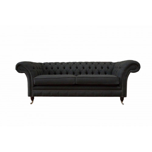 Wohnzimmer Sofa Chesterfield Couch Dreisitzer Design Schwarz Möbel Neu von Xl Moebel