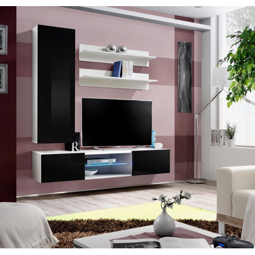Wohnzimmer Wandregale Wohnwand Wandschrank Regal Design tv Modern Luxus Neu von Xl Moebel