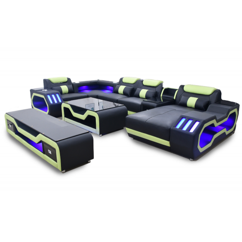 Wohnzimmer set U-Form Ecksofa Couchtisch und TV Ständer Modern Neu Wohnzimmer set U-Form Ecksofa Couchtisch und TV Ständer Modern Neu von Xl Moebel