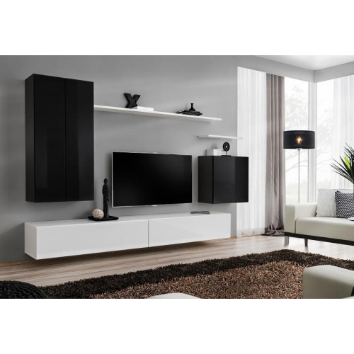 Wohnzimmermöbel Design Wohnwand Wandregal Luxus Weiß Wandschrank Neu von Xl Moebel