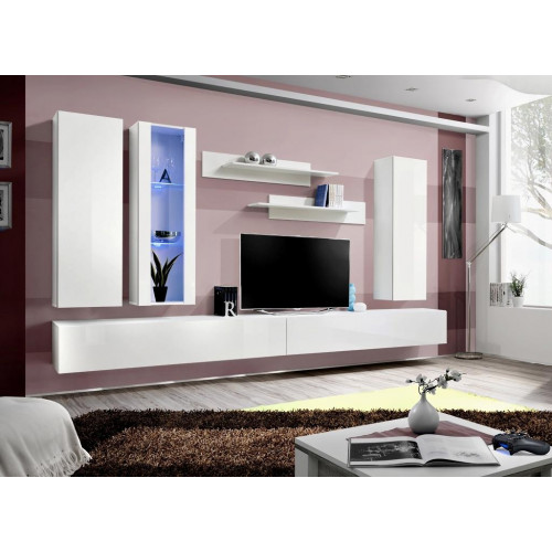Wohnzimmermöbel Designer Weiß Wohnwand TV Ständer Sideboard Modern Wandschrank von Xl Moebel