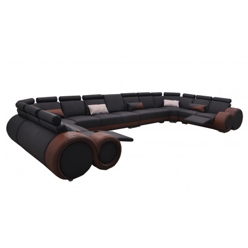 XXL Couch Big Ecksofa Leder Eckgarnitur Ecke Landschaft Polster Wohn U Form +USB von Xl Moebel