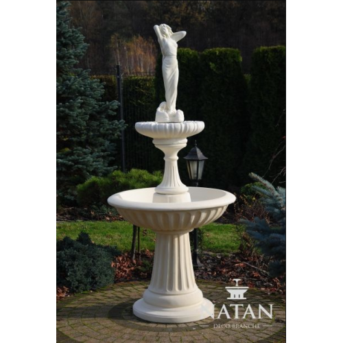 Zierbrunnen Springbrunnen 207cm Skulptur Brunnen Deko Garten Fontaine Teich Neu von Xl Moebel