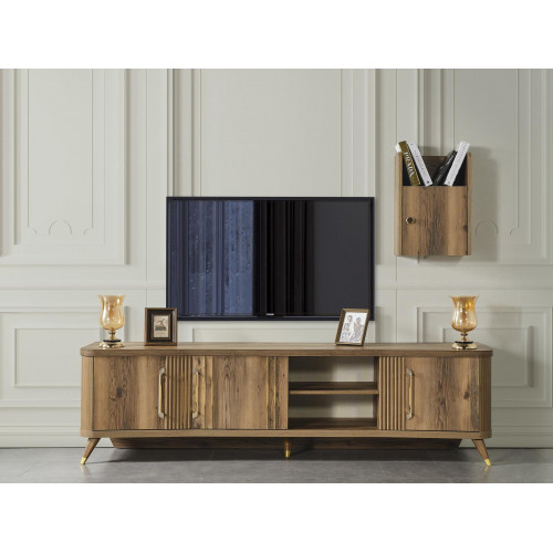 kommoden rtv tisch fernseher wand kommode + wandregal holz modernes design neu kommoden rtv tisch fernseher wand kommode + wandregal holz modernes design neu von Xl Moebel