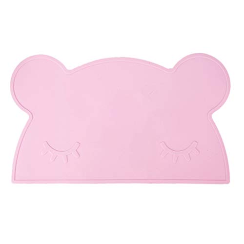 X-Labor Baby Kinder Tischset Platzset Bär Silikon Wasserdicht Rutschfest Abwaschbar Babyplatte Platzmatte Platzdecken 46x28cm rosa X-Labor Baby Kinder Tischset Platzset Bär Silikon Wasserdicht Rutschfest Abwaschbar Babyplatte Platzmatte Platzdecken 46x28cm rosa von Xlabor