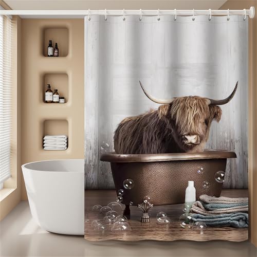 Xlabor Lustig Kuh Duschvorhang 240x200 Wasserdicht Anti-Schimmel Stoff mit 12 Duschvorhangringen Waschbar Duschvorhang 240x200cm Muster-A Xlabor Lustig Kuh Duschvorhang 240x200 Wasserdicht Anti-Schimmel Stoff mit 12 Duschvorhangringen Waschbar Duschvorhang 240x200cm Muster-A von Xlabor