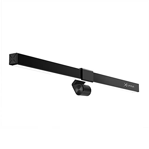Xlayer Computer Monitor Lampe LED I USB | Dimmbar | Augenschutz Blaulichtfilter | Lightbar I Schreibtischlampe I einstellbare Farbtemperatur und Helligkeit I Bildschirmlampe Homeoffice Schreibtisch von Xlayer