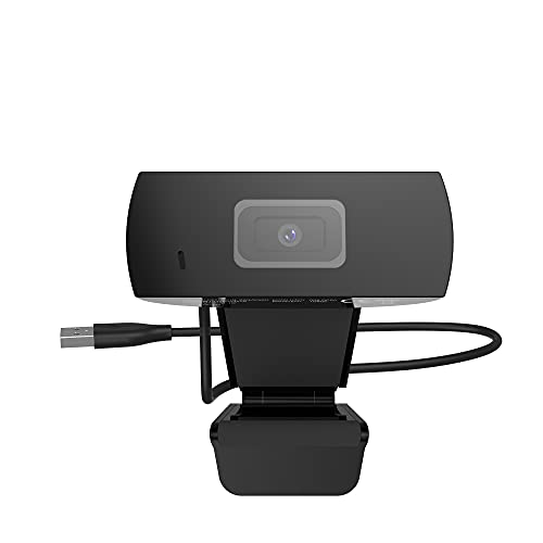 Xlayer Webcam 1080p I Full HD - Webcam mit Mikrofon I Plug & Play I Sichtfeld mit 70° I USB-Anschluss I Universalhalterung I für Skype, FaceTime, Zoom, Teams I kompatibel für Windows, Mac OS von Xlayer