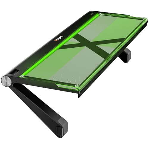 Xlayout TV Top Regal Monitor Shelf mit RGB-Beleuchtung, Acryl Monitor Ablage Top Shtorage Bracket, Easy to Install, Screen Shelf für Home Decor, Konsolen, Router & Zubehör (14.3 x 5.1 Inches) von Xlayout