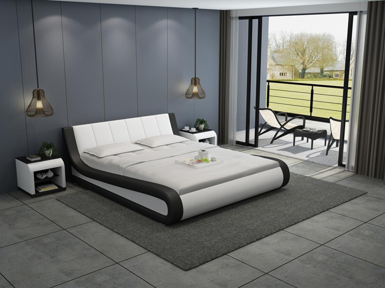 Xlmoebel, Wasserbett Doppelbett aus Leder mit Polsterung und Wasserfüllung für Hotels, (Wasserbett LB8829), Hergestellt in Europa von Xlmoebel