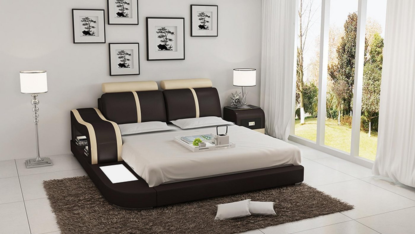 Xlmoebel, Wasserbett Modernes Hotelbett LB8811 – Wasser-Polsterbett aus Leder, (Wasserbett LB8811), Hergestellt in Europa von Xlmoebel