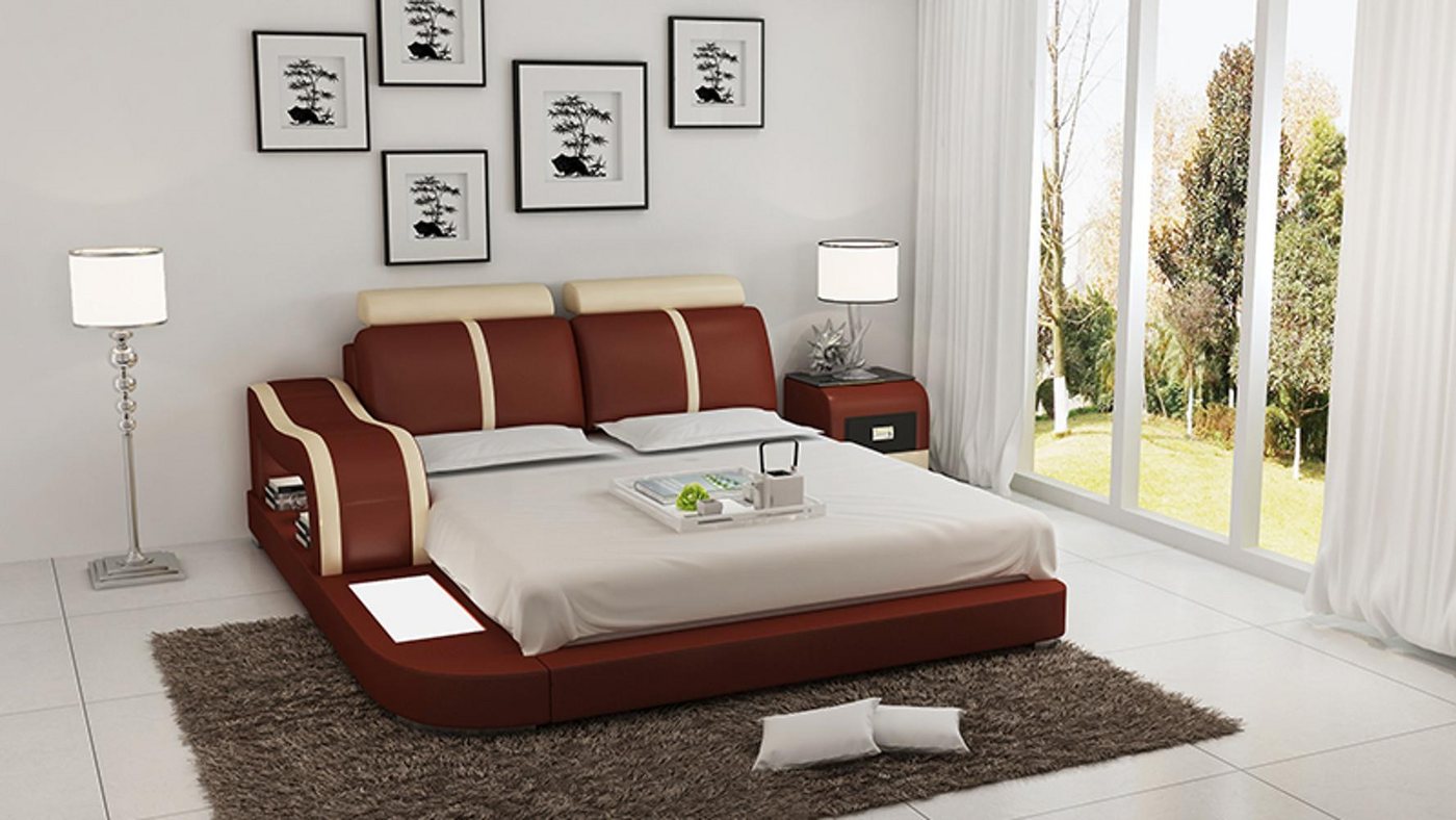 Xlmoebel, Wasserbett Modernes Hotelbett LB8811 – Wasser-Polsterbett aus Leder, (Wasserbett LB8811), Hergestellt in Europa von Xlmoebel