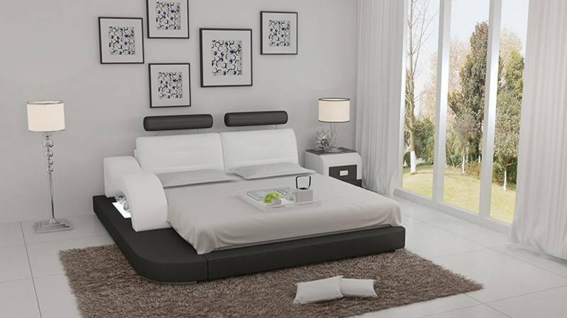 Xlmoebel, Wasserbett Wasserschlafstätte Hotel Doppelbett Schlafzimmer Leder-Polsterbett, (Wasserbett LB8802), Hergestellt in Europa von Xlmoebel