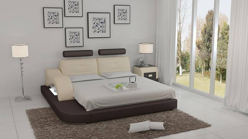 Xlmoebel, Wasserbett Wasserschlafstätte Hotel Doppelbett Schlafzimmer Leder-Polsterbett, (Wasserbett LB8802), Hergestellt in Europa von Xlmoebel